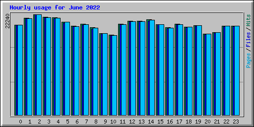 Hourly usage for June 2022